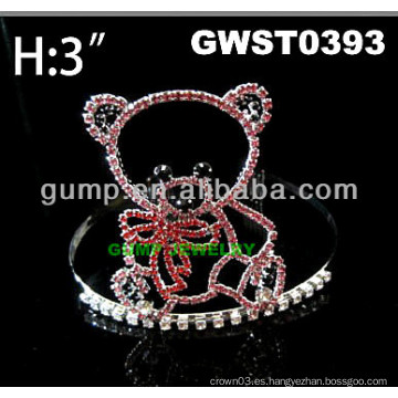 Corona de la tiara del diamante del rhinestone barato - GWST0393